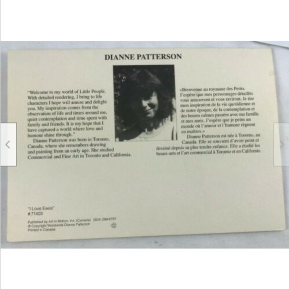 Vtg Unused Dianne L Patterson I LOVE EWES Blank Greeting Card Whimsical Sheep - Picture 3 of 4